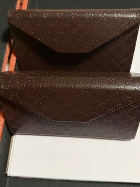 Gucci Black Embossed Logo Sunglasses Case 2 for $35